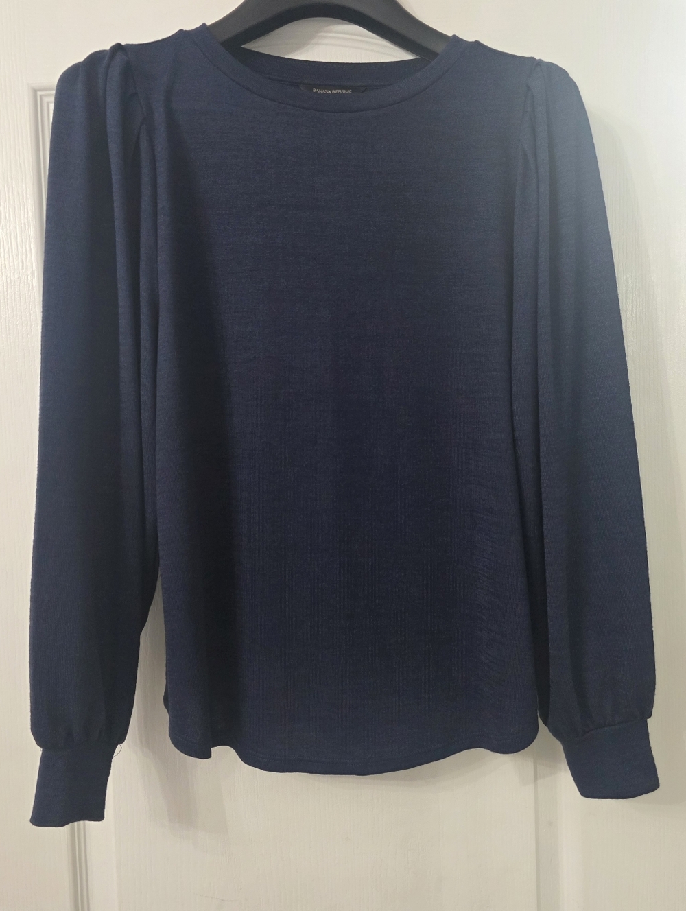 Banana Republic Navy Long-Sleeve Crewneck Shirt